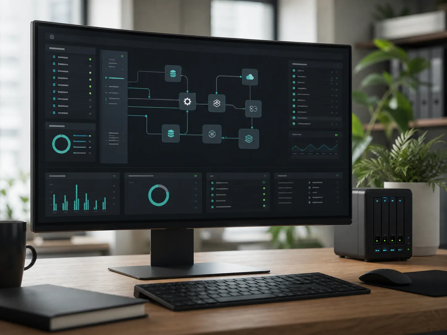 Monitor com arquitetura abstrata de integrações e APIs